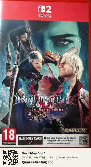 Devil May Cry 5 Nintendo Switch 2, Germany box front