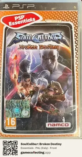 SoulCalibur: Broken Destiny PlayStation Portable, Italy box front