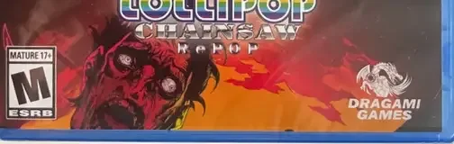 Lollipop Chainsaw RePOP, the ESRB box on its front