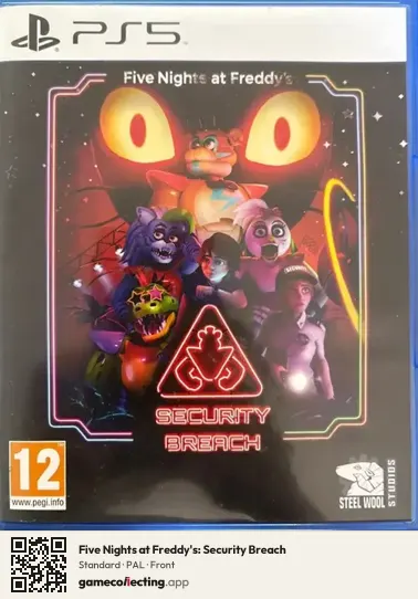 Five Nights at Freddy's: Security Breach PlayStation 5, PAL box front