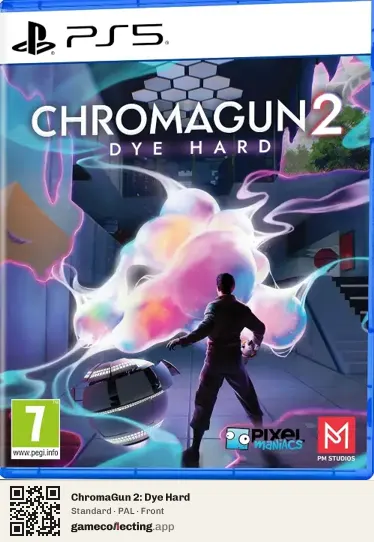 ChromaGun 2: Dye Hard PlayStation 5, PAL box front