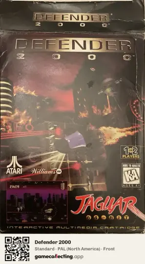 Defender 2000 Atari Jaguar, North America box front