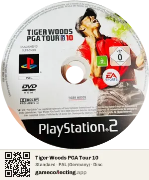 Tiger Woods PGA Tour 10 PlayStation 2, PAL disc