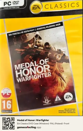 Medal of Honor: Warfighter Computer, Poland box front