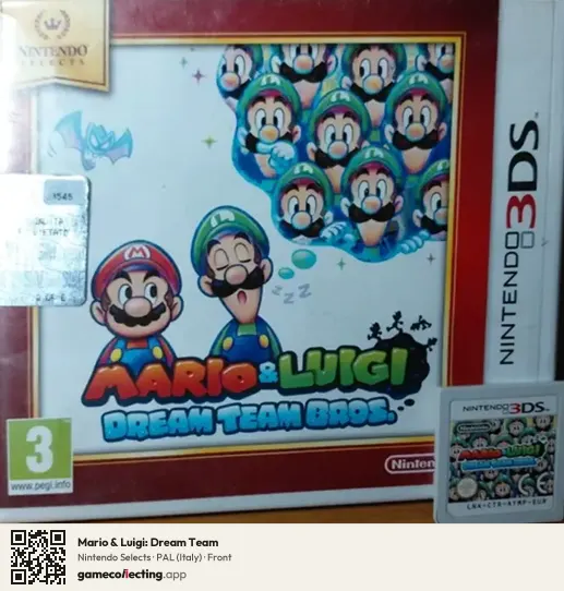 Mario & Luigi: Dream Team Nintendo 3DS, Italy box front