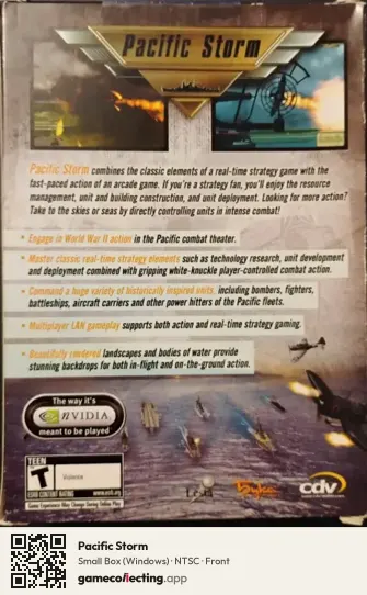 Pacific Storm Computer, NTSC box front