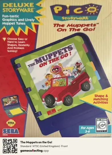 The Muppets on the Go! Sega Pico, United Kingdom box front