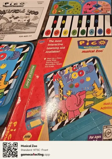 Musical Zoo Sega Pico, NTSC box front