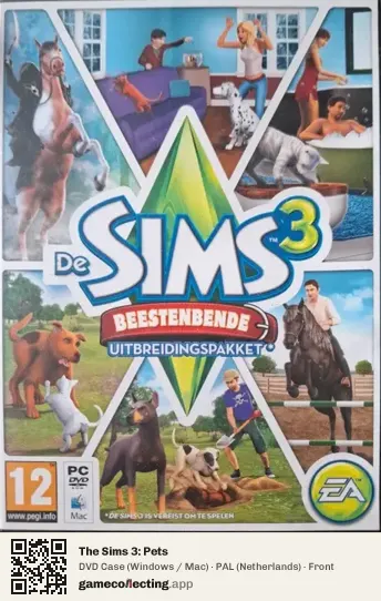 The Sims 3: Pets Computer, Netherlands box front