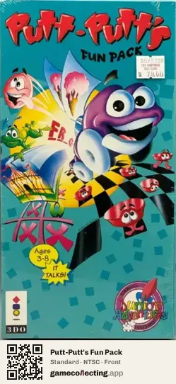 Putt-Putt's Fun Pack 3DO Interactive Multiplayer, NTSC box front