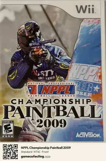 NPPL Championship Paintball 2009 Nintendo Wii, NTSC box front