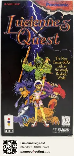 Lucienne's Quest 3DO Interactive Multiplayer, NTSC box front