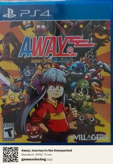Away: Journey to the Unexpected PlayStation 4, NTSC box front