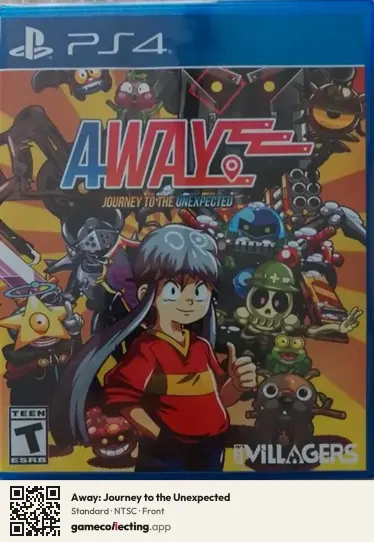 Away: Journey to the Unexpected PlayStation 4, NTSC box front