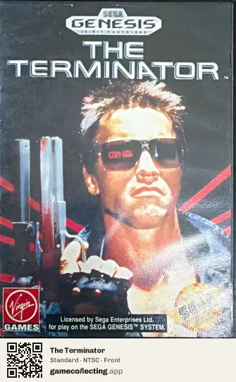 The Terminator Sega Mega Drive / Genesis, NTSC box front
