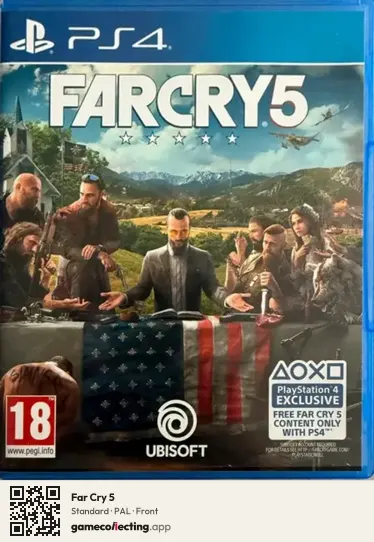 Far Cry 5 PlayStation 4, PAL box front