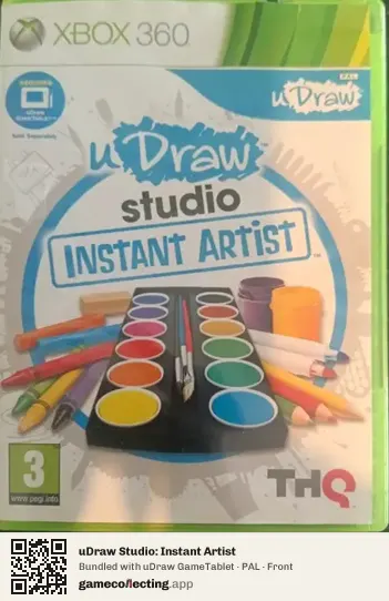 uDraw Studio: Instant Artist Xbox 360, PAL box front