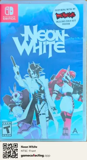 Neon White Nintendo Switch, NTSC box front