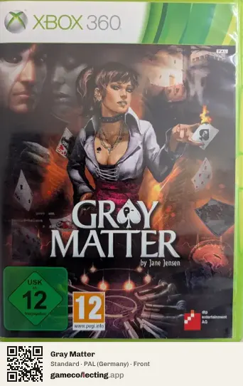 Gray Matter Xbox 360, Germany box front