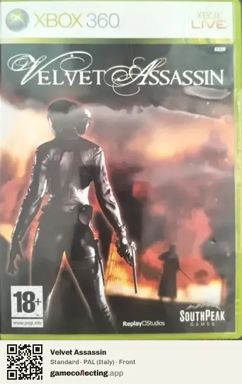 Velvet Assassin Xbox 360, Italy box front