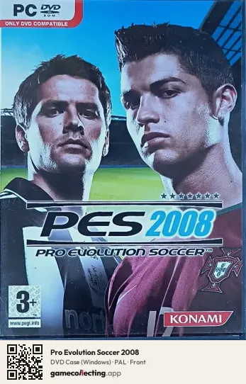 Pro Evolution Soccer 2008 Computer, PAL box front