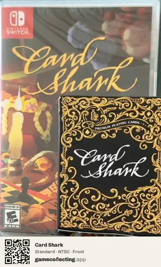 Card Shark Nintendo Switch, NTSC box front