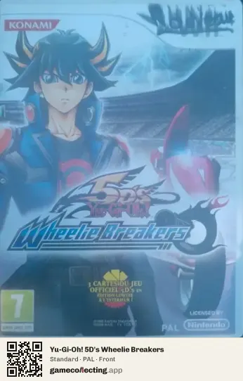 Yu-Gi-Oh! 5D's Wheelie Breakers Nintendo Wii, PAL box front