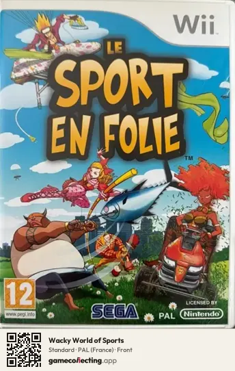 Wacky World of Sports Nintendo Wii, France box front