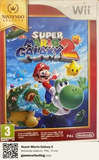 Super Mario Galaxy 2 Nintendo Wii, PAL box front