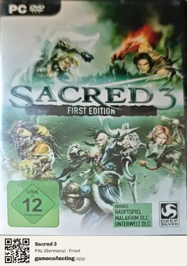 Sacred 3 Computer, Germany box front