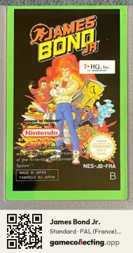 James Bond Jr. Nintendo Entertainment System, PAL cartridge label