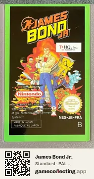 James Bond Jr. Nintendo Entertainment System, PAL cartridge label