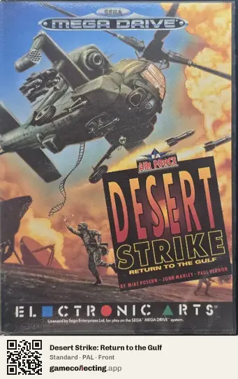 Desert Strike: Return to the Gulf Sega Mega Drive / Genesis, PAL box front