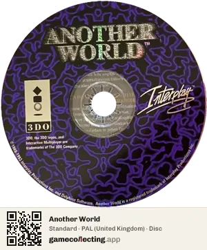Another World 3DO Interactive Multiplayer, PAL disc