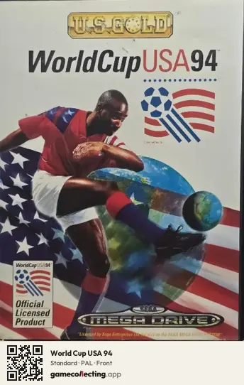 World Cup USA 94 Sega Mega Drive / Genesis, PAL box front