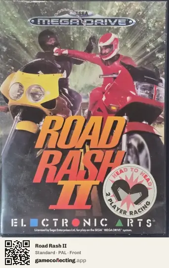 Road Rash II Sega Mega Drive / Genesis, PAL box front