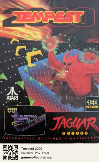 Tempest 2000 Atari Jaguar, PAL box front