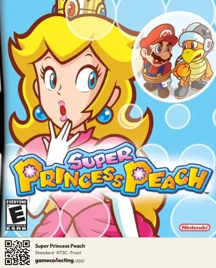 Super Princess Peach Nintendo DS, NTSC box front
