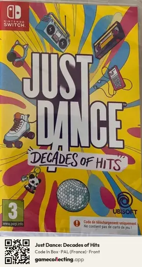 Just Dance: Decades of Hits Nintendo Switch, France box front