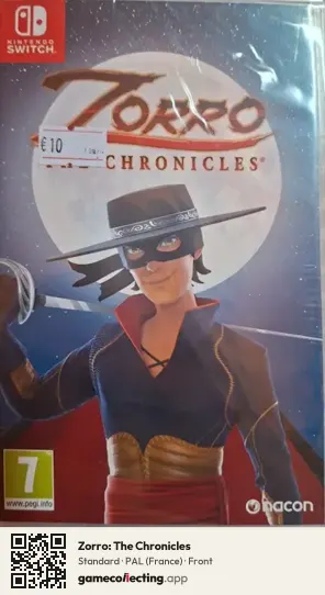 Zorro: The Chronicles Nintendo Switch, France box front