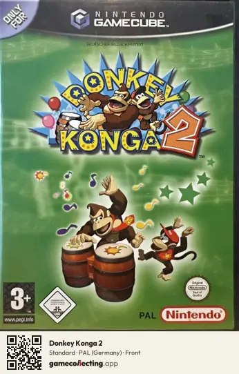 Donkey Konga 2 Nintendo GameCube, Germany box front