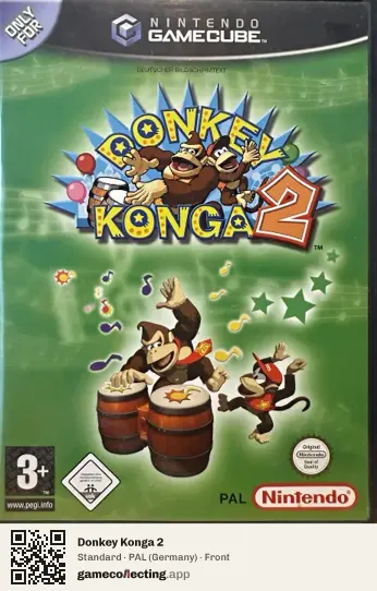 Donkey Konga 2 Nintendo GameCube, Germany box front