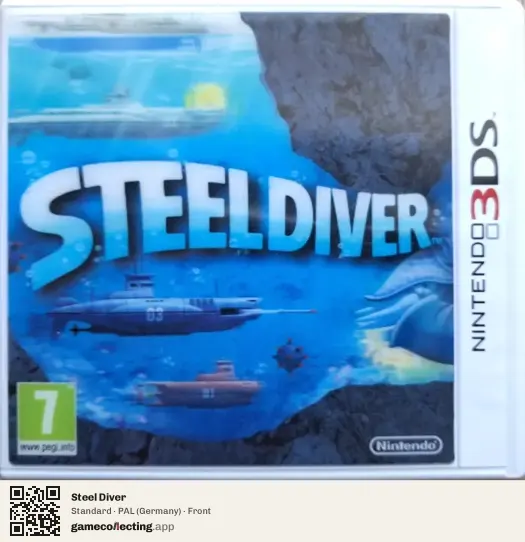 Steel Diver Nintendo 3DS, Germany box front