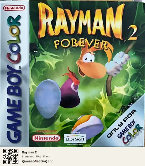 Rayman 2 Game Boy Color, PAL box front