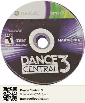 Dance Central 3 Xbox 360, NTSC disc