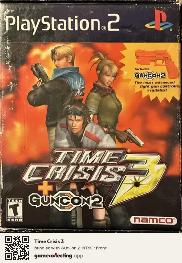 Time Crisis 3 PlayStation 2, NTSC box front