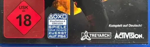 Call of Duty: Black Ops 4, the USK square on its front