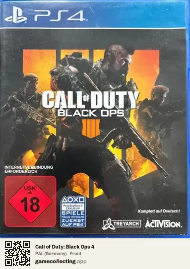 Call of Duty: Black Ops 4 PlayStation 4, Germany box front