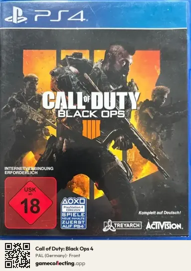 Call of Duty: Black Ops 4 PlayStation 4, Germany box front