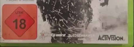 Call of Duty: Modern Warfare 3, the USK square on its front